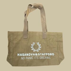 Hasanova & Stafford Tan Tote Bag nwot